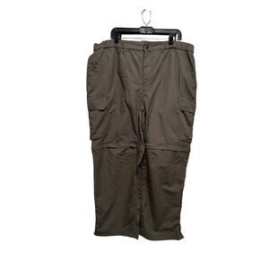 Rei Green Cargo Pants Men XXL Outdoor Convertible Lightweight Hiking Trail Green